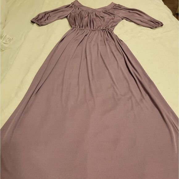 Vintage 1970s Purple Dress 6 8 - Picture 9 of 9
